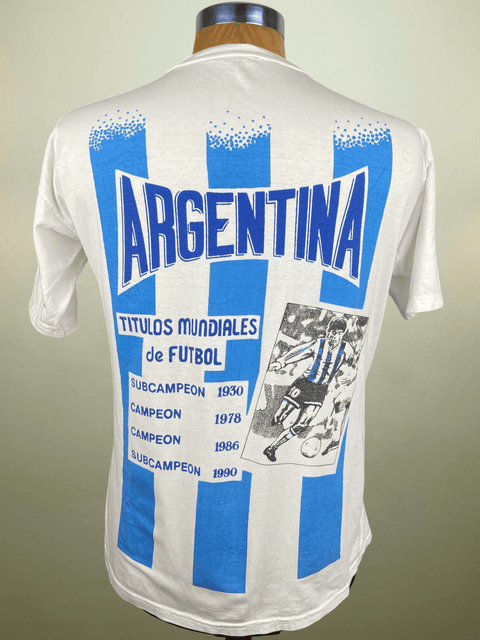 T-Shirt • 1994 • World Cup 94 • Argentina • Gabriel Batistuta Bootleg Tee - Calcio 90