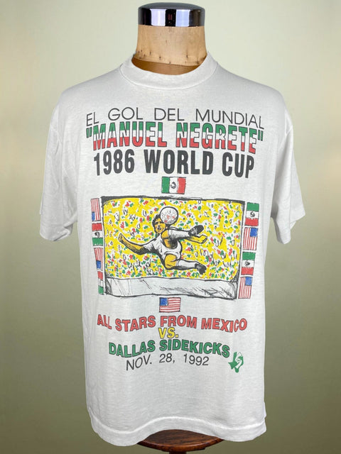 T-Shirt • 1992 • Mexico All Stars vs Dallas Sidekicks • Manuel Negrete Bootleg Tee