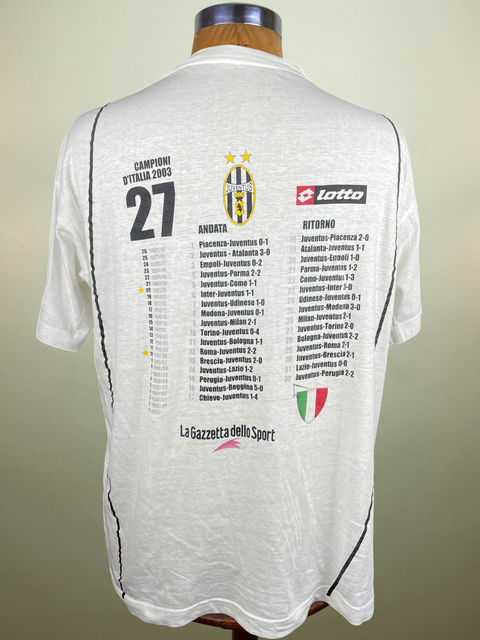 T-Shirt • 2003 • Juventus • Official Lotto 27th Scudetto T-Shirt