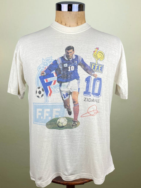 T-Shirt • 1998 • World Cup 98 • France • Zinedine Zidane Bootleg T-Shirt - Calcio 90
