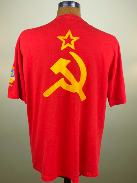 T-Shirt • 1990 • World Cup 90 • USSR • Official Adidas T-Shirt