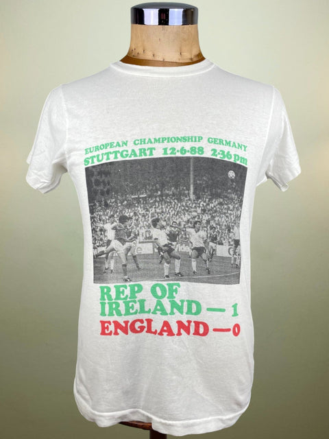 T-Shirt • 1988 • Euro 88 • Ireland vs England • Bootleg T-Shirt