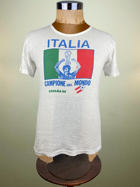 T-Shirt • 1982 • World Cup 82 • Italia • World Champions Paolo Rossi Bootleg T-Shirt