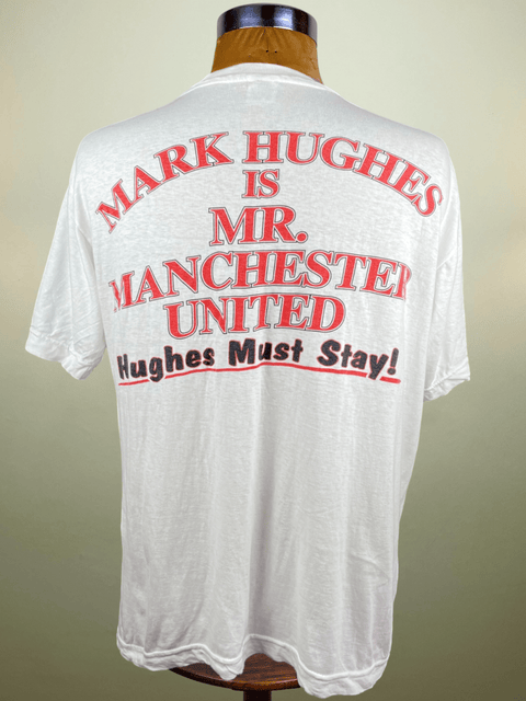 T-Shirt • 1995 • Premier League • Manchester United • Mark Hughes Bootleg Tee - Calcio 90