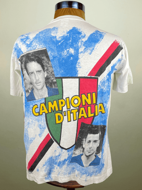 T-Shirt • 1991 • Serie A • Sampdoria • Bootleg Scudetto Winners T-Shirt - Calcio 90