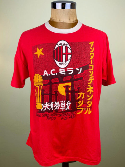 T-Shirt • 1990 • Intercontinental Cup • AC Milan • Toyota Cup Final Bootleg T-Shirt