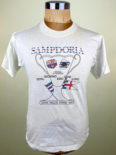 T-Shirt • 1989 • Cup Winners Cup • Sampdoria vs Barcelona • Bootleg T-Shirt