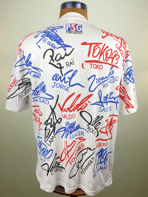T-Shirt • 1994 • Ligue Un • PSG • Official Team Signature T-Shirt