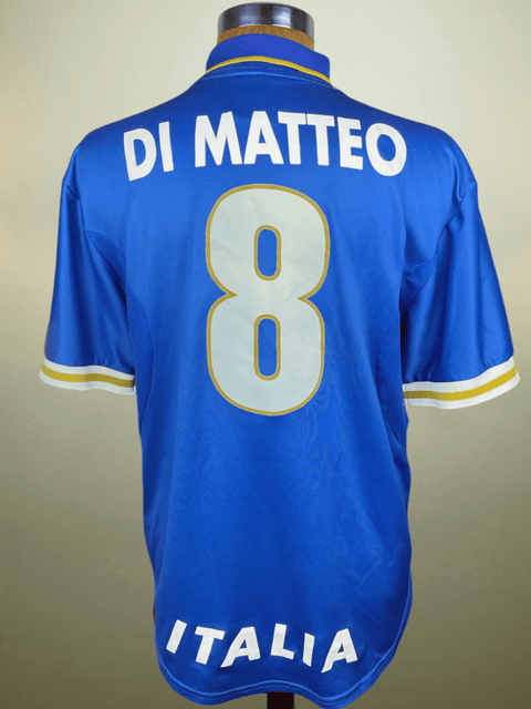 Store Shirt • Italia • 1996 • Roberto Di Matteo • Player Issue Version • Nike • Size XL - Calcio 90