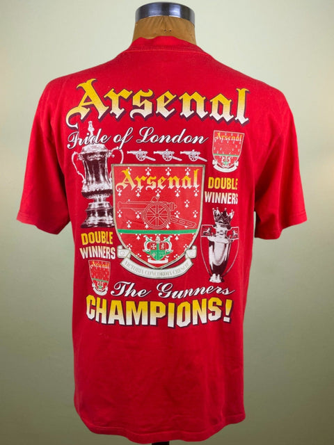T-Shirt • 1998 • Premier League • Arsenal • Double Winners Bootleg T-Shirt