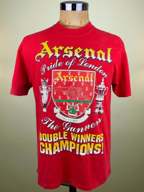 T-Shirt • 1998 • Premier League • Arsenal • Double Winners Bootleg T-Shirt