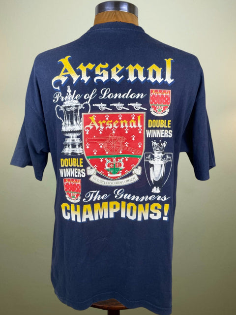 T-Shirt • 1998 • Premier League • Arsenal • Double Winners Bootleg T-Shirt