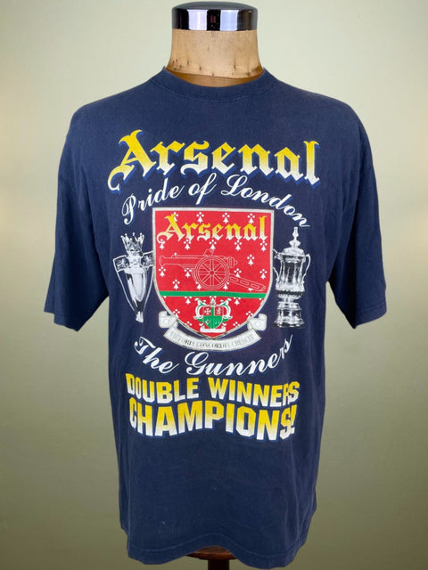 T-Shirt • 1998 • Premier League • Arsenal • Double Winners Bootleg T-Shirt