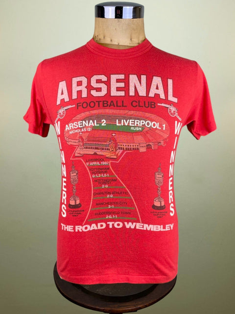 T-Shirt • 1987 • Littlewoods Cup • Arsenal • Bootleg Cup Winners T-Shirt