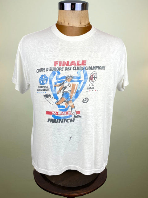 T-Shirt • 1993 • Champions League • AC Milan vs Marseille • Bootleg T-Shirt