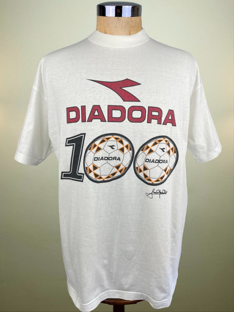 T-Shirt • 1997 • Roma • Official Diadora Abel Balbo 100 Goals T-Shirt