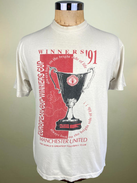 T-Shirt • 1991 • Cup Winners Cup • Manchester United • Bootleg Winners T-Shirt