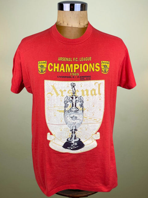T-Shirt • 1989 • First Division • Arsenal • Champions Bootleg T-Shirt