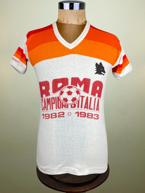 T-Shirt • 1983 • Serie A • Roma • Pouchain Official League Champions T-Shirt