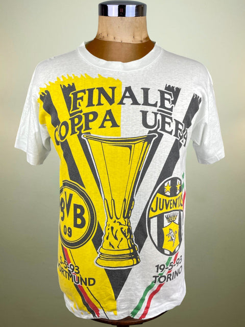 T-Shirt • 1993 • UEFA Cup • Juve vs Dortmund • Bootleg T-Shirt