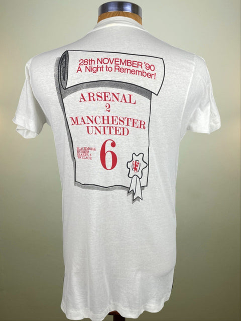 T-Shirt • 1990 • First Division • Manchester United • 6-2 vs Arsenal Bootleg T-Shirt