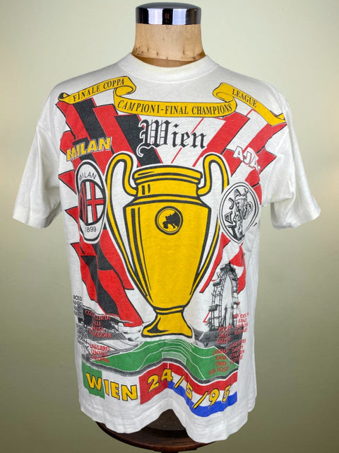 T-Shirt • 1995 • Champions League • AC Milan vs Ajax • Bootleg T-Shirt