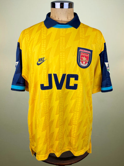 Match Shirt • Premier League Club • Arsenal • 1994 • Nike • Third • #8 • Ian Wright • Match Prepared vs Liverpool