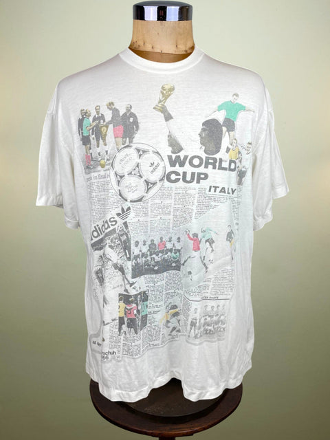 T-Shirt • 1990 • World Cup 90 • Italia • Italia 90 Official Adidas T-Shirt