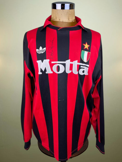 Jersey | Club | AC Milan | 1992 | Roberto Donadoni | Matchworn | Signed