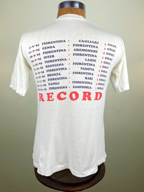 T-Shirt • 1994 • Serie A • Fiorentina • Batistuta 11 Game Scoring Record Bootleg T-Shirt