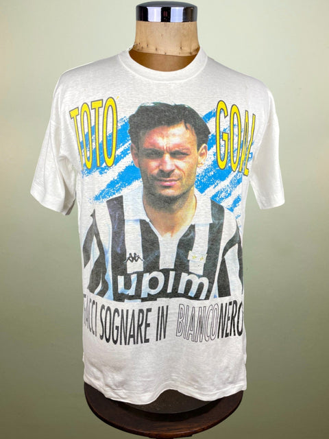 T-Shirt • 1991 • Serie A • Juventus • Toto Schillaci Bootleg T-Shirt