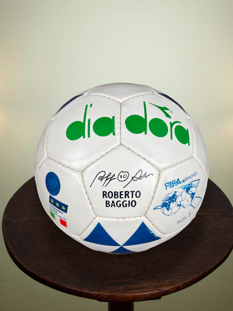 Store Memorabilia • Ball • Italy • 1990 • Roberto Baggio Diadora Ball