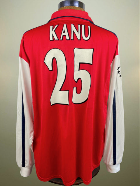 Match Shirt • Premier League Club • Arsenal • 2001 • Nike • Home • #25 • Nwankwo Kanu • vs Bayern Munich