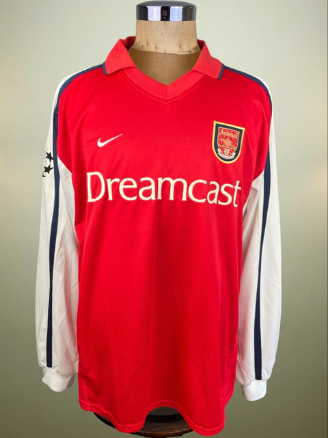 Match Shirt • Premier League Club • Arsenal • 2001 • Nike • Home • #25 • Nwankwo Kanu • vs Bayern Munich