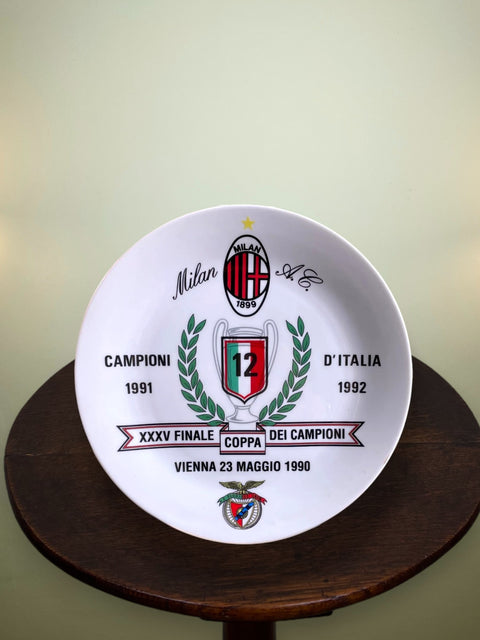 Store Memorabilia • Plate • AC Milan • 1992 • Official Scudetto Plate - Calcio 90