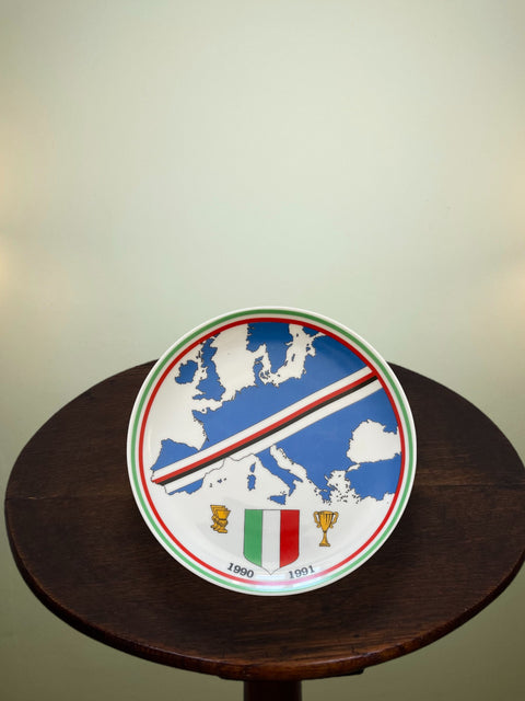Store Memorabilia • Plate • Sampdoria • 1991 • Celebratory Plate - Calcio 90