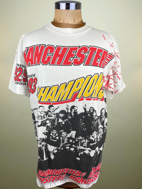 T-Shirt • 1993 • Premier League • Manchester United • Bootleg T-Shirt