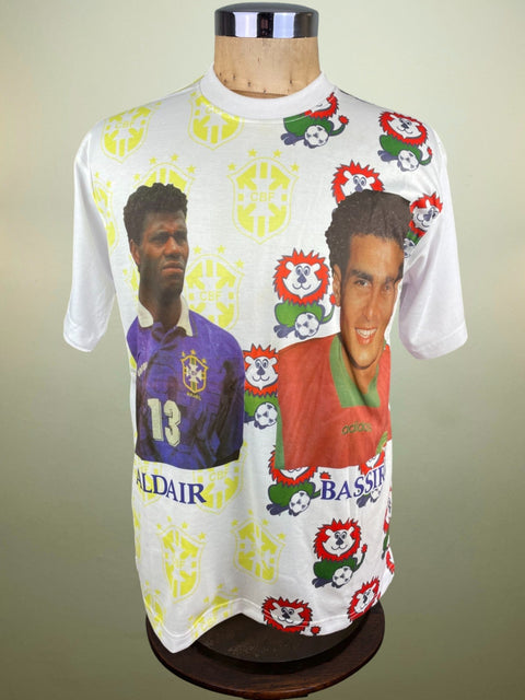 T-Shirt • 1998 • World Cup 98 • Brazil vs Algeria • Bootleg T-Shirt