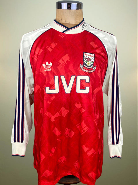 Match Shirt • Premier League Club • Arsenal • 1991 • Adidas • Home • #8 • Kevin Campbell • vs Austria Vienna