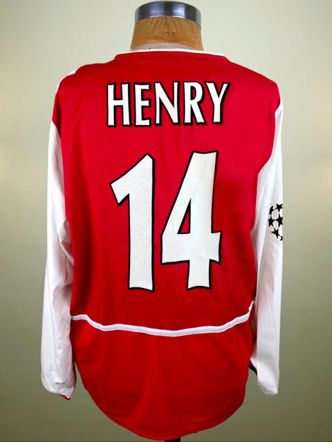 Jersey | Club | Arsenal | 2003 | Thierry Henry | vs Ajax | Champions League