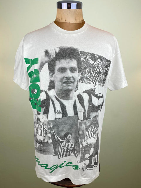 T-Shirt • 1991 • Serie A • Juventus • Roberto Baggio Bootleg T-Shirt - Calcio 90