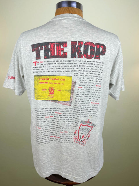 T-Shirt • 1994 • Premier League • Liverpool • The Kop Anfield Official Adidas T-Shirt - Calcio 90