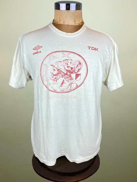 T-Shirt • 1988 • Eredivisie • Ajax • Official Player Issue Umbro T-Shirt - Calcio 90