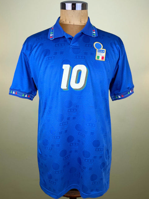 Match Shirt • National • Italia • 1994 • Diadora • Home • 10 • WC 94 • Roberto Baggio - Calcio 90