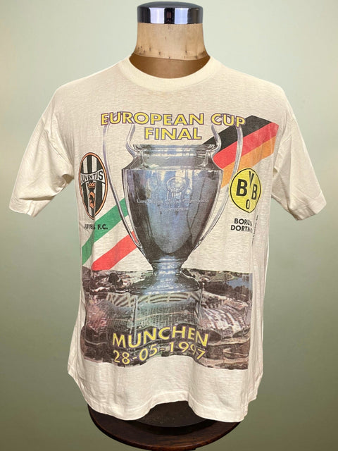 T-Shirt • 1997 • Champions League • Juventus vs Dortmund • Bootleg T-Shirt - Calcio 90