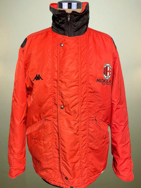 Player Issue Training • AC Milan • 1988 • Kappa Bench Coat • Size XL - Calcio 90