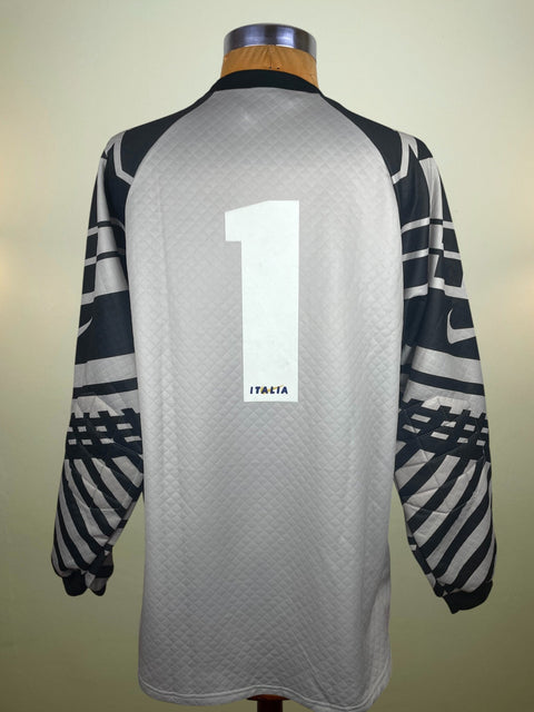Match Shirt • National • Italia • 1995 • Nike • Keeper • 1 • Angelo Peruzzi • Euro 96 Qualifiers - Calcio 90