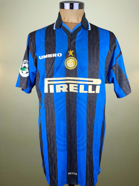 Match Shirt • Club • Inter • 1997 • Umbro • Home • #10 • Ronaldo • vs Piacenza