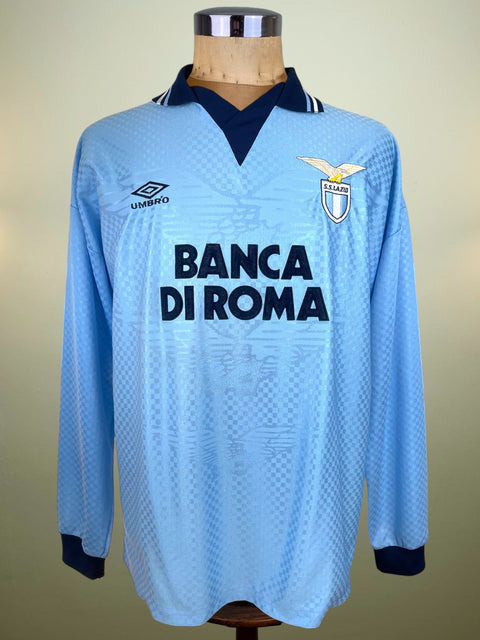 Match Shirt • Club • Lazio • 1995 • Umbro • Home • #5 • Giuseppe Favalli • Match Worn