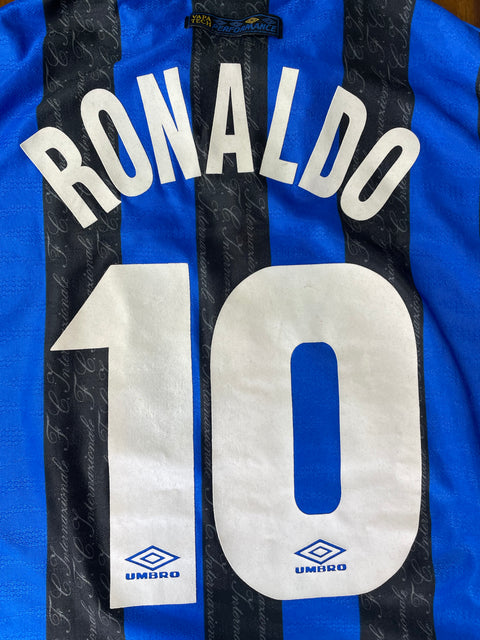 Store Shirt • Inter Milan • 1997 • Umbro • Home • Ronaldo • Size L